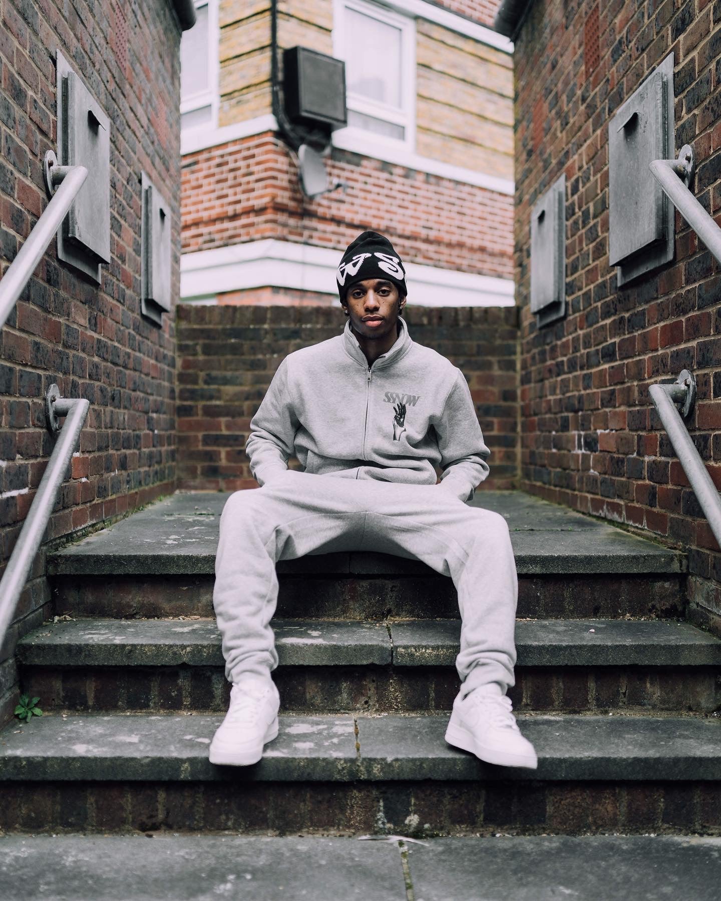 OXFORD GREY Reflective Tracksuit Bottoms - SSNOW