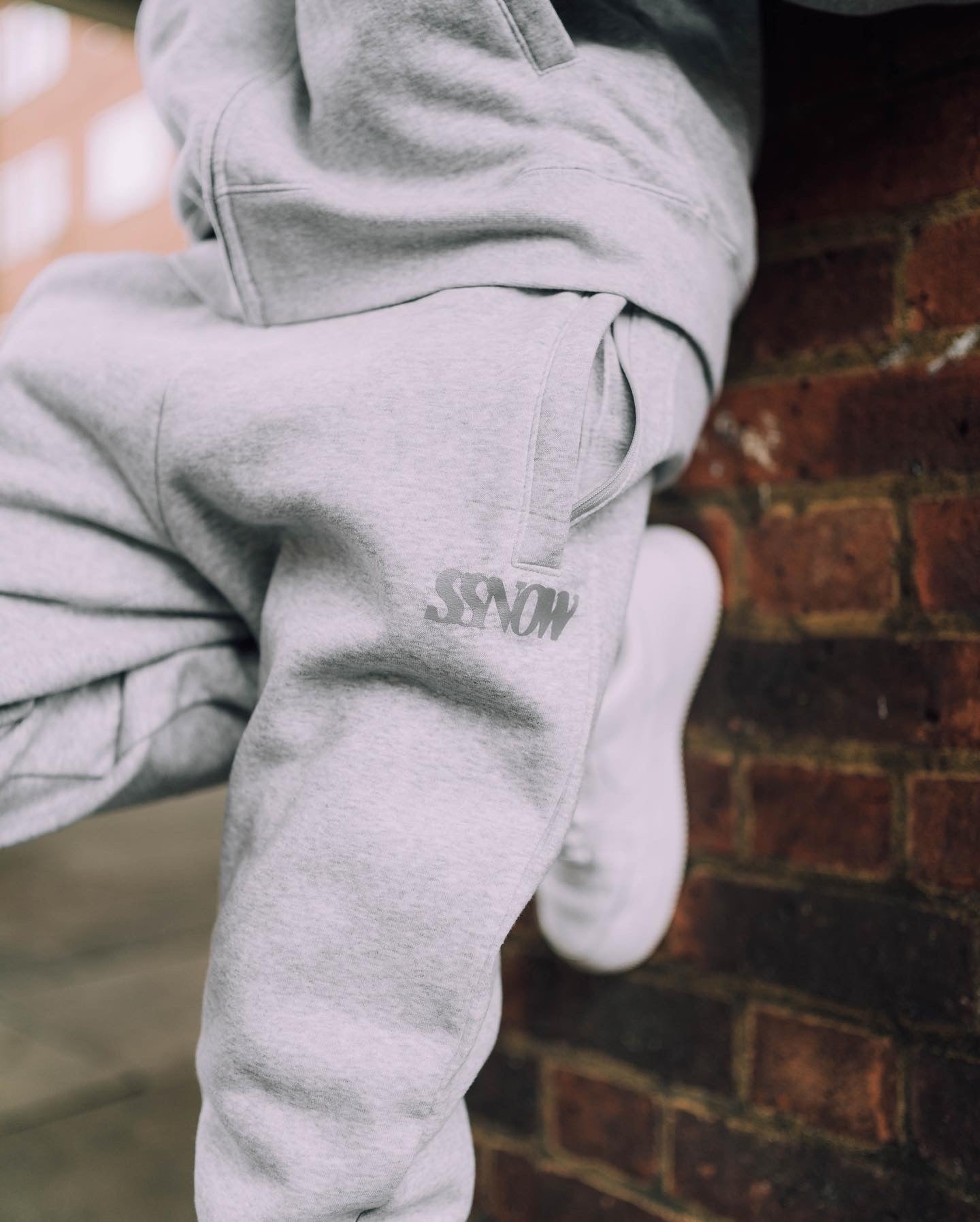 Grey tracksuit bottoms isolated hi-res stock photography and